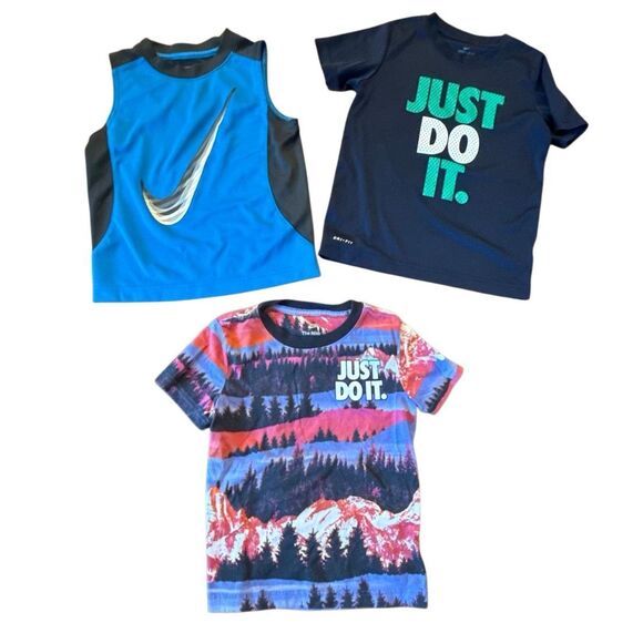 Boys Nike size 6/7 tshirt muscle tank bundle - Picture 1 of 9